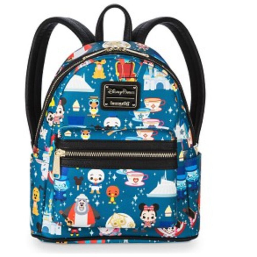 Disney Parks Loungefly Mini Backpack - Chibi Minis Walt Disney World Parks Icons